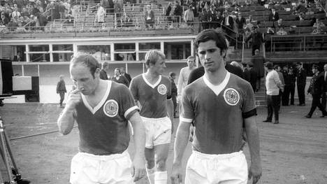 Uwe Seeler (l.) und Gerd Müller hatten im Vorfeld der WM 1970 Probleme miteinander