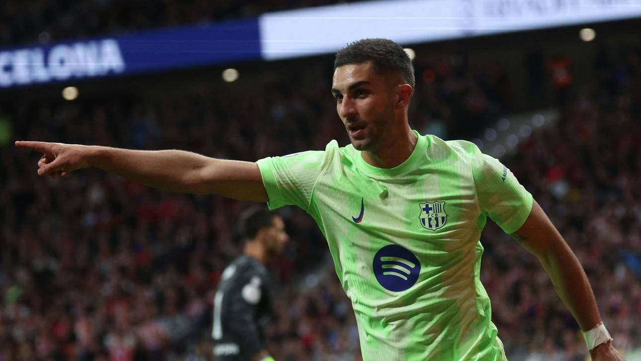 Ferran Torres bejubelt sein Tor