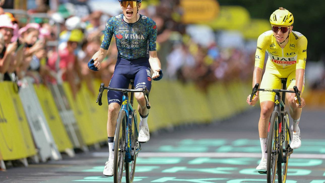 Vingegaard gewinnt elfte Tour-Etappe vor Pogacar