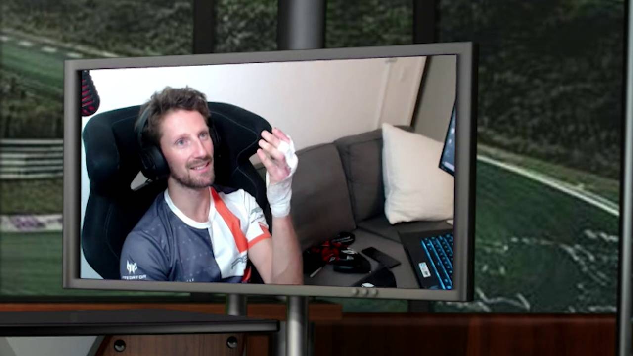 Grosjean feiert virtuelles Comeback im Cockpit bei der VCO ProSim Series
