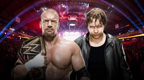 Dean Ambrose (r.) darf noch vor WrestleMania WWE World Champion Triple H herausfordern