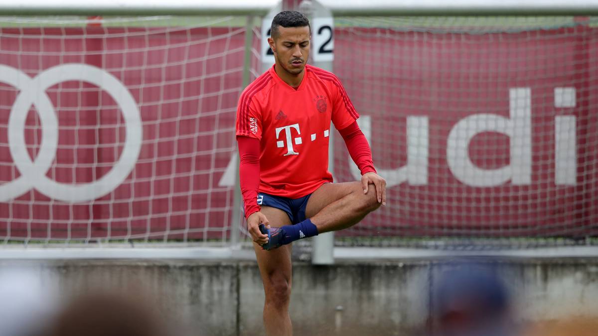 Auch Thiago legte am Montag wieder los und ...