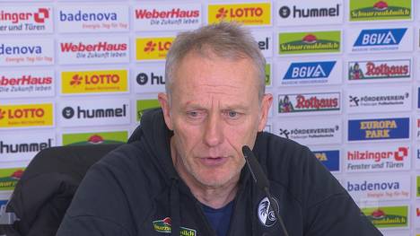 Nach dem Remis gegen Borussia Mönchengladbach ist Christian Streich zufrieden mit der Einstellung. Der SCF-Coach blickt voraus und mahnt vor dem Spiel gegen Arminia Bielefeld.