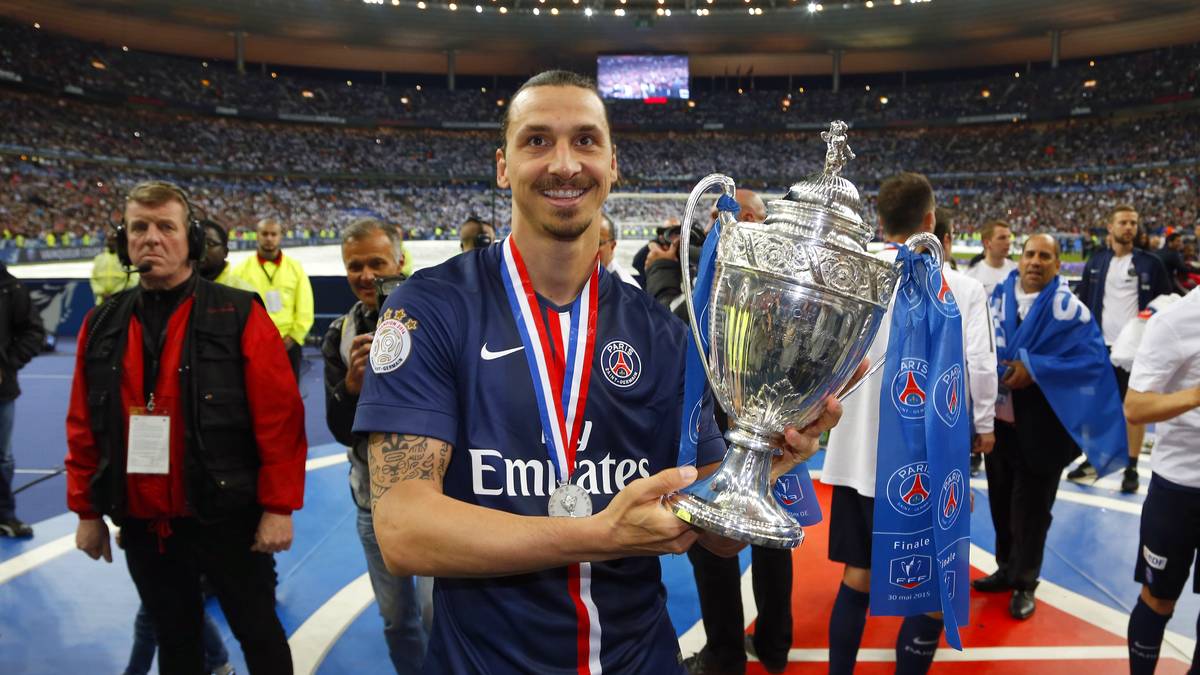 VEREINSTITEL: Kaum einer hat mehr Trophäen gesammelt als Zlatan Ibrahimovic. Der Torjäger hat in seiner Karriere bislang 27 Titel geholt. In Italien, Frankreich Spanien und der Niederlande gewann er die Meisterschaft. Ein ganz großer Titel bleibt dem Schweden bislang allerdings noch versagt: der Gewinn der Champions League