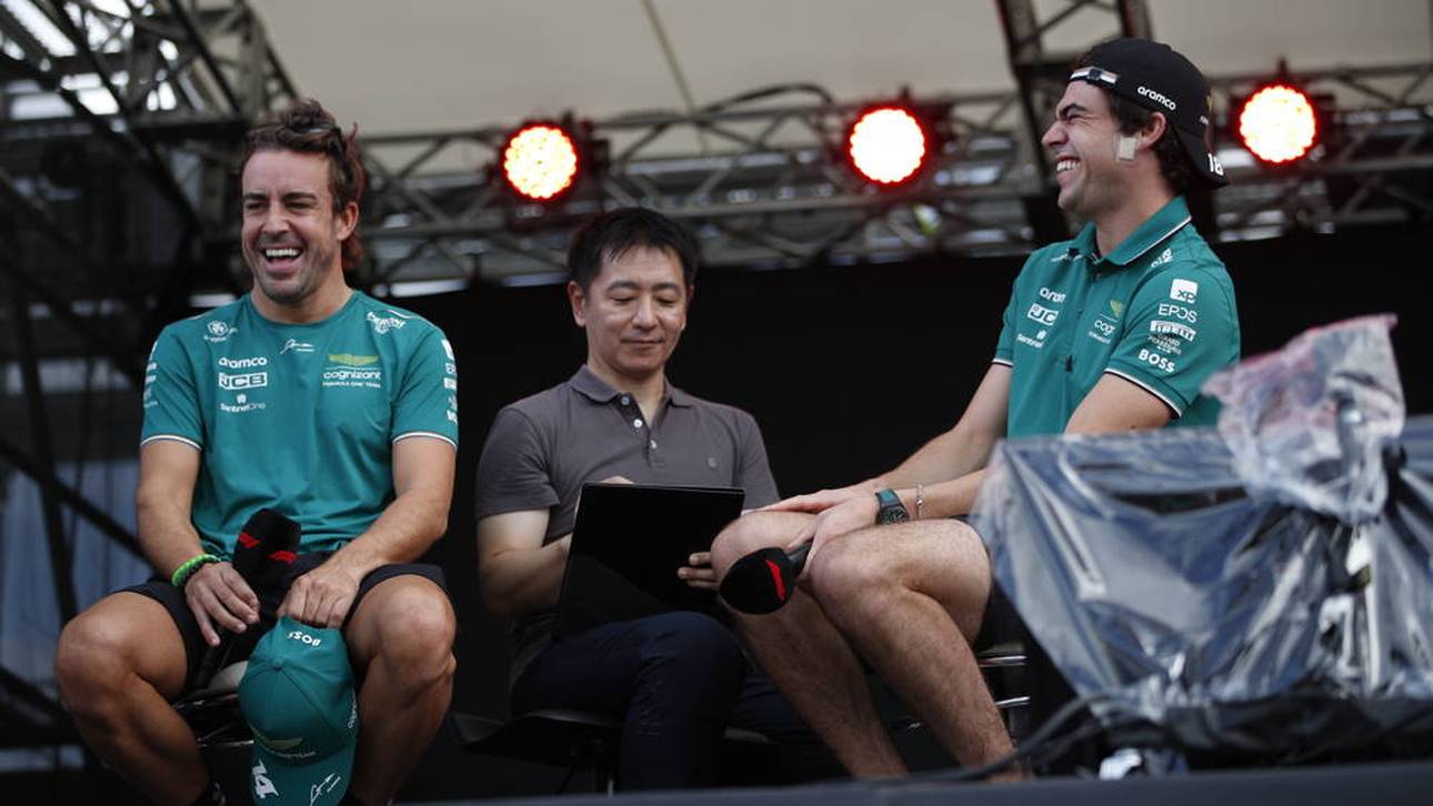 Fernando Alonso (l.) und Lance Stroll fahren gemeinsam für Aston Martin