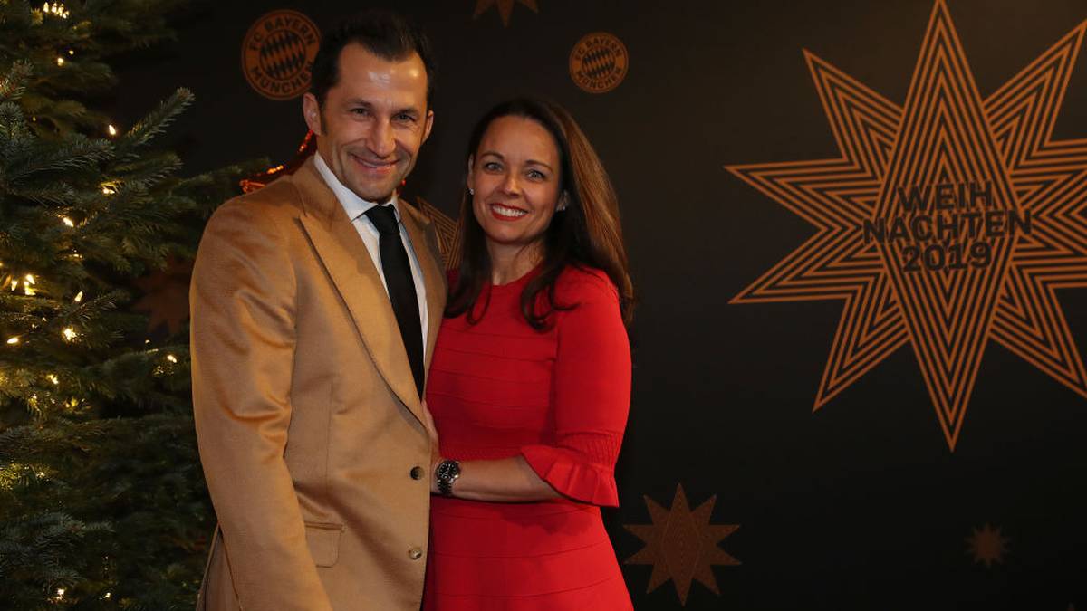 Sportdirektor Hasan Salihamidzic und seine Frau Esther Copado sorgen für farbliche Akzente