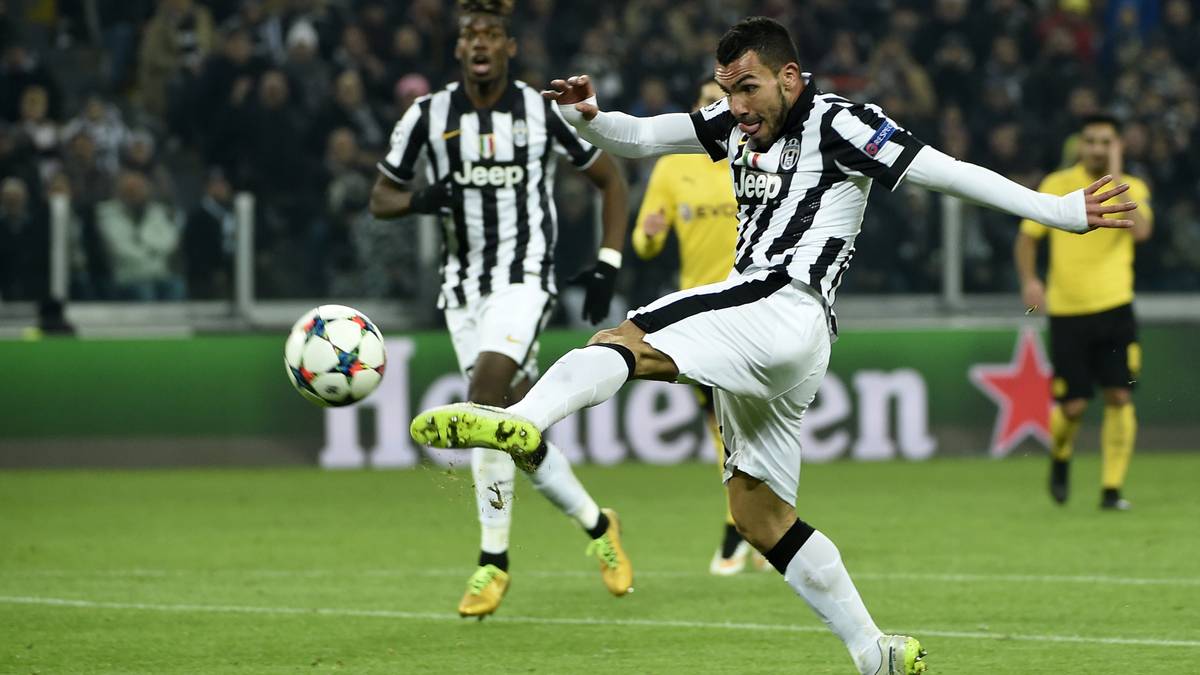 5. Platz: CARLOS TEVEZ (Juventus Turin) - 7 Tore
