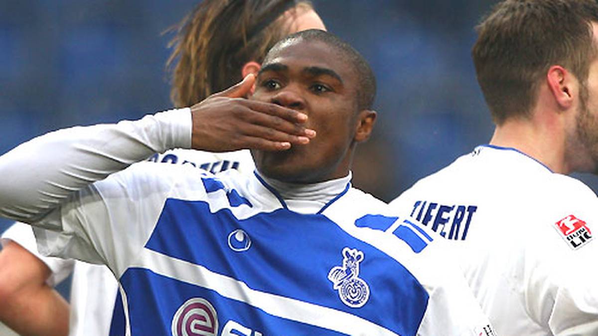 Der Dritte im Bunde: 16 Tore macht auch der Duisburger Cedrick Makiadi. Damit ist er das treffsicherste "Zebra".