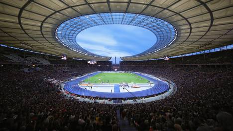Das Berliner Olympiastadion hat ein Fassungsvermögen von 74.475 Plätzen
