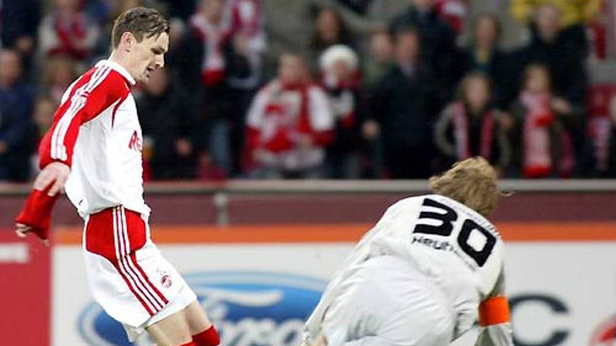 Milivoje Novakovic verhilft dem 1. FC Köln 2008 mit seinen Toren zum Aufstieg - und trifft jetzt auch in der ersten Liga weiter