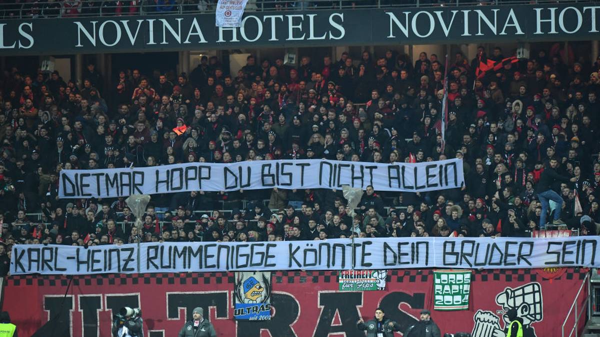 Die Nürnberger legten in der zweiten Liga am Freitag vor und attackierten Dietmar Hopp und Karl-Heinz Rummenigge 