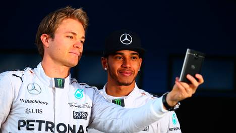Lewis Hamilton (l.) wurde 2014 Weltmeister vor Teamkollege Nico Rosberg (r.)