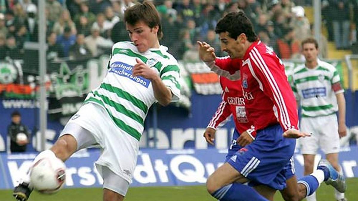 2006 erlebt Christian Eigler (l.) im Dress der Fürther eine erfolgreiche Saison: 18 Treffer. Momentan kickt er wenige Kilometer weiter beim Rivalen Nürnberg