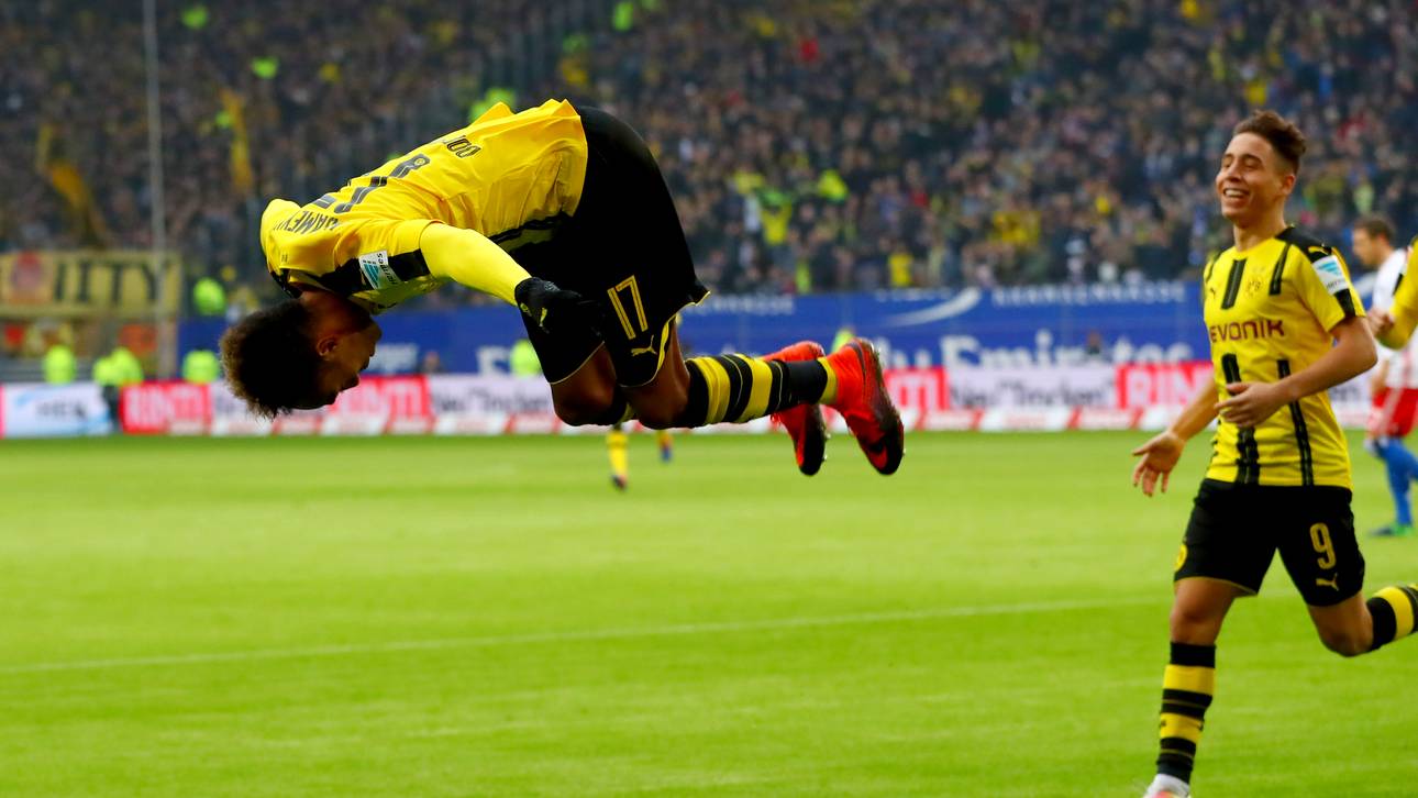 Viermal Aubameyang! BVB zerlegt HSV