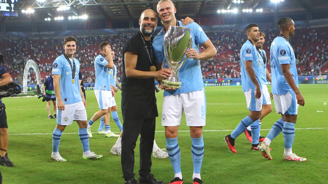 Pep knutscht Haaland nach Elfer-Krimi