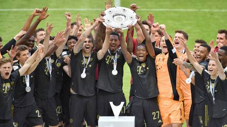 Die deutsche Meisterschale ging zum neunten Mal in Serie an den FC Bayern