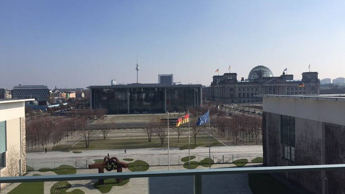 Wo sonst nur Regierungsvertreter und Staatschefs den Ausblick über die Hauptstadt genießen... 