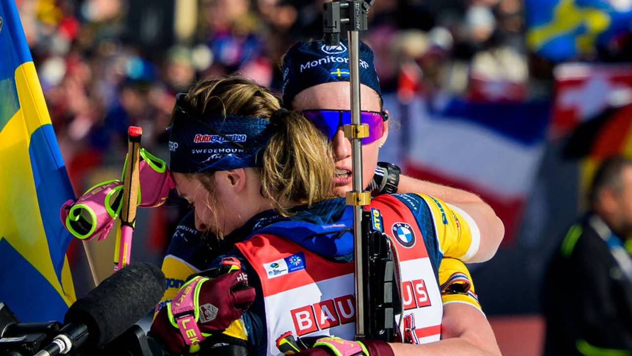 Verrücktes Rennen für Biathlon-Schwestern