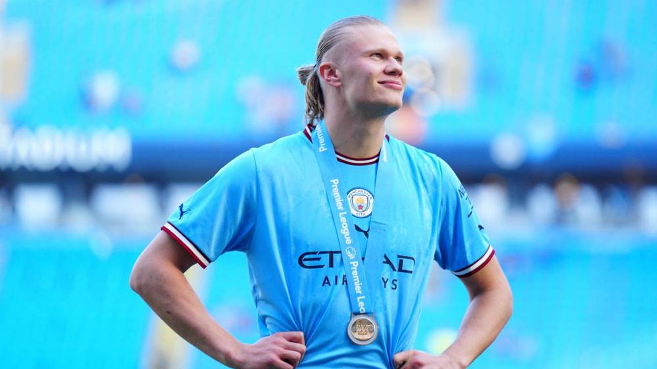 Haaland mit kuriosem Outfit