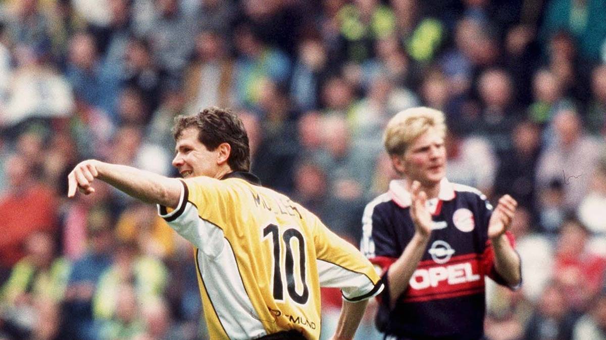 Bayern liegt in Dortmund schon früh 0:2 hinten, ist nach dem Platzverweis gegen Sammy Kuffour nur noch zu zehnt. Doch dann kommt der emotionale Ausnahmezustand von...