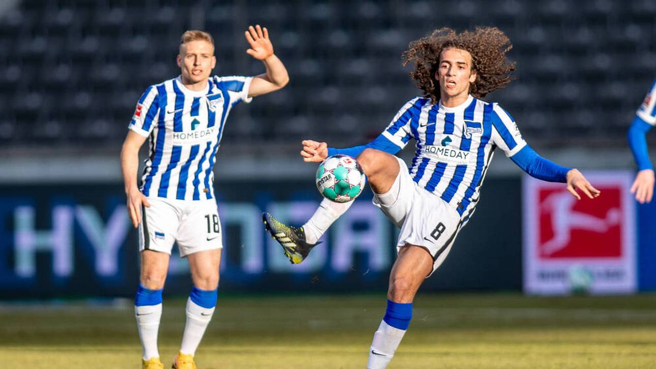 Guendouzi (r.) lief in der vergangenen Saison für Hertha BSC auf