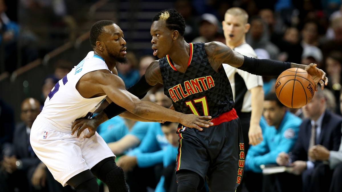 Für Dennis Schröder läuft es gegen die Charlotte Hornets überhaupt nicht. Nur drei seiner 13 Versuche aus dem Feld sitzen