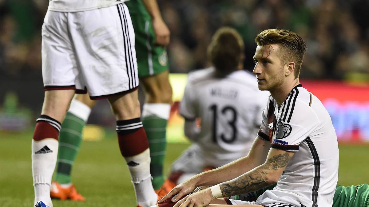 Marco Reus bleibt wie viele seiner Teamkollege unter seiner Normalform und kann im Angriff kaum Akzente setzen