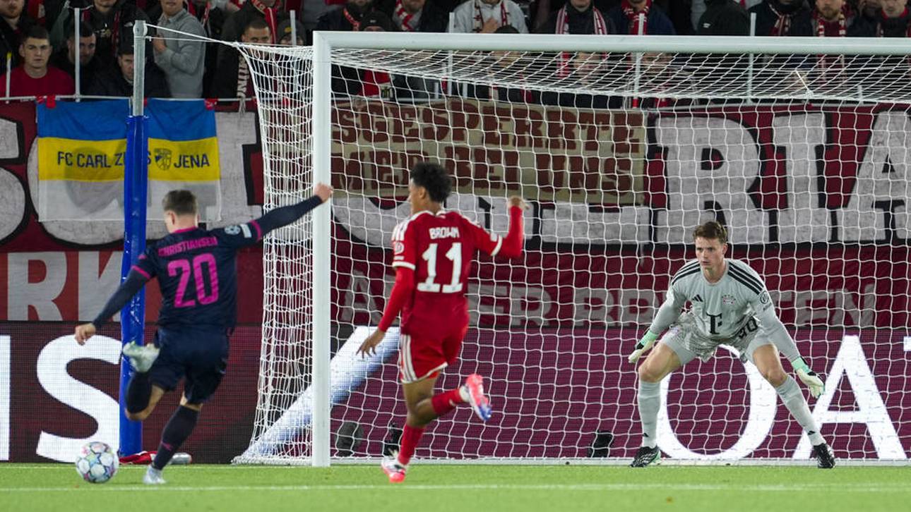 Peter Christiansen trifft nach einem Konter zum 2:0
