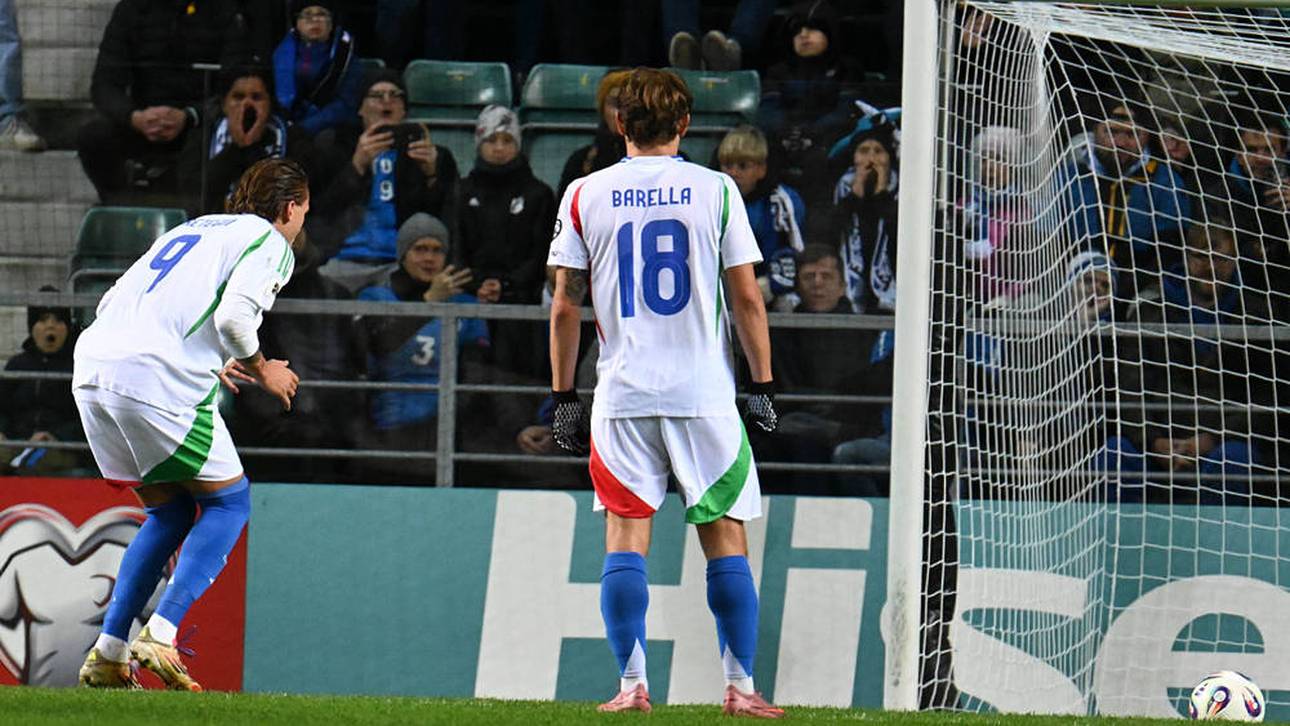 Mateo Retegui sorgte mit seinem Anlauf für einige Lacher