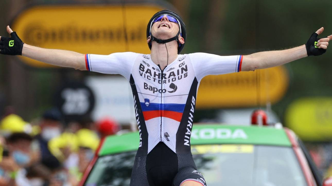 Mohoric gewinnt 7. Tour-de-France-Etappe