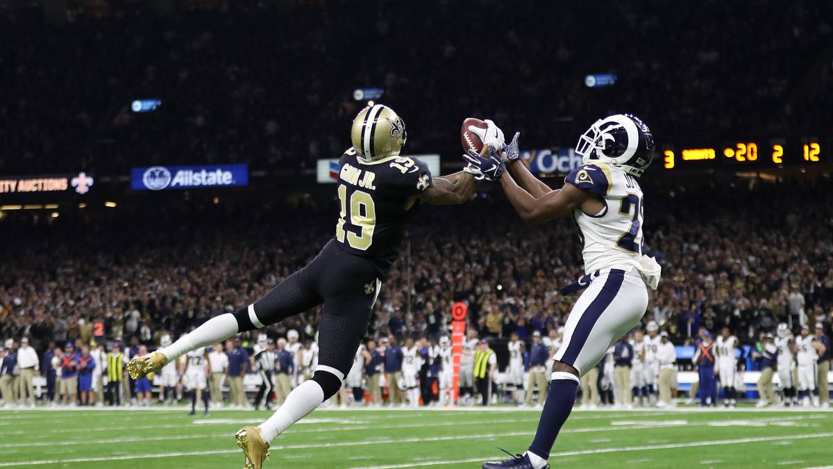 Wichtig für Brees und Thomas wird sein, dass der Quarterback auch andere Ziele in der Luft effektiv finden kann. Dabei kommen Ted Ginn (Bild) und Tre’Quan Smith ins Spiel. Ginn spielte 2018 verletzungsbedingt nur sechs Spiele, kam aber auf 17 Receptions (209 Yards) und zwei Touchdowns