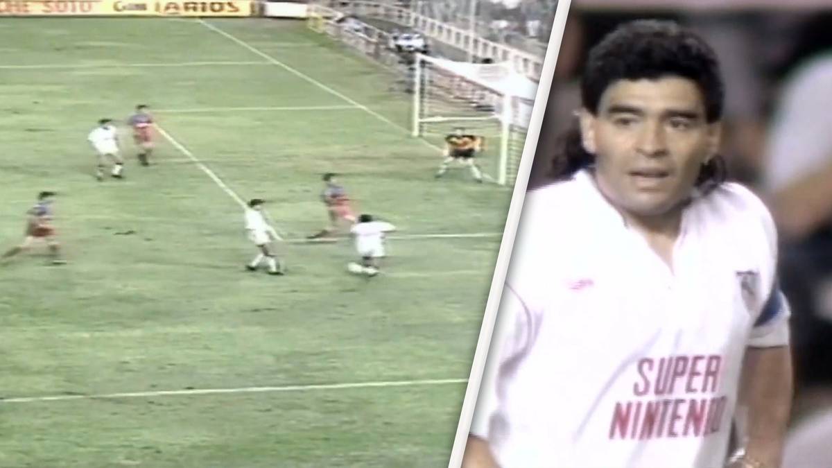 Diego Maradona: Als er mit dem FC Sevilla gegen den FC Bayern spielte