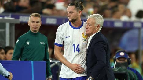 Rabiot und Deschamps (r.) fordern Spanien im Halbfinale