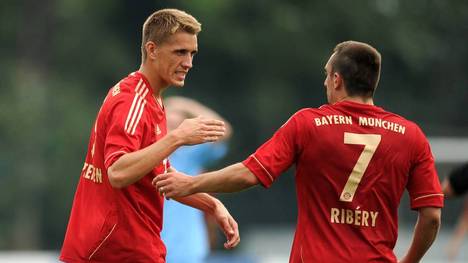 Nils Petersen spielte 2011/2012 an der Seite von Franck Ribéry