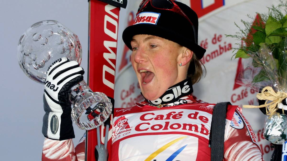 REGINE CAVAGNOUD (2001), Pitztaler Gletscher/Österreich: Super-G-Weltmeisterin 