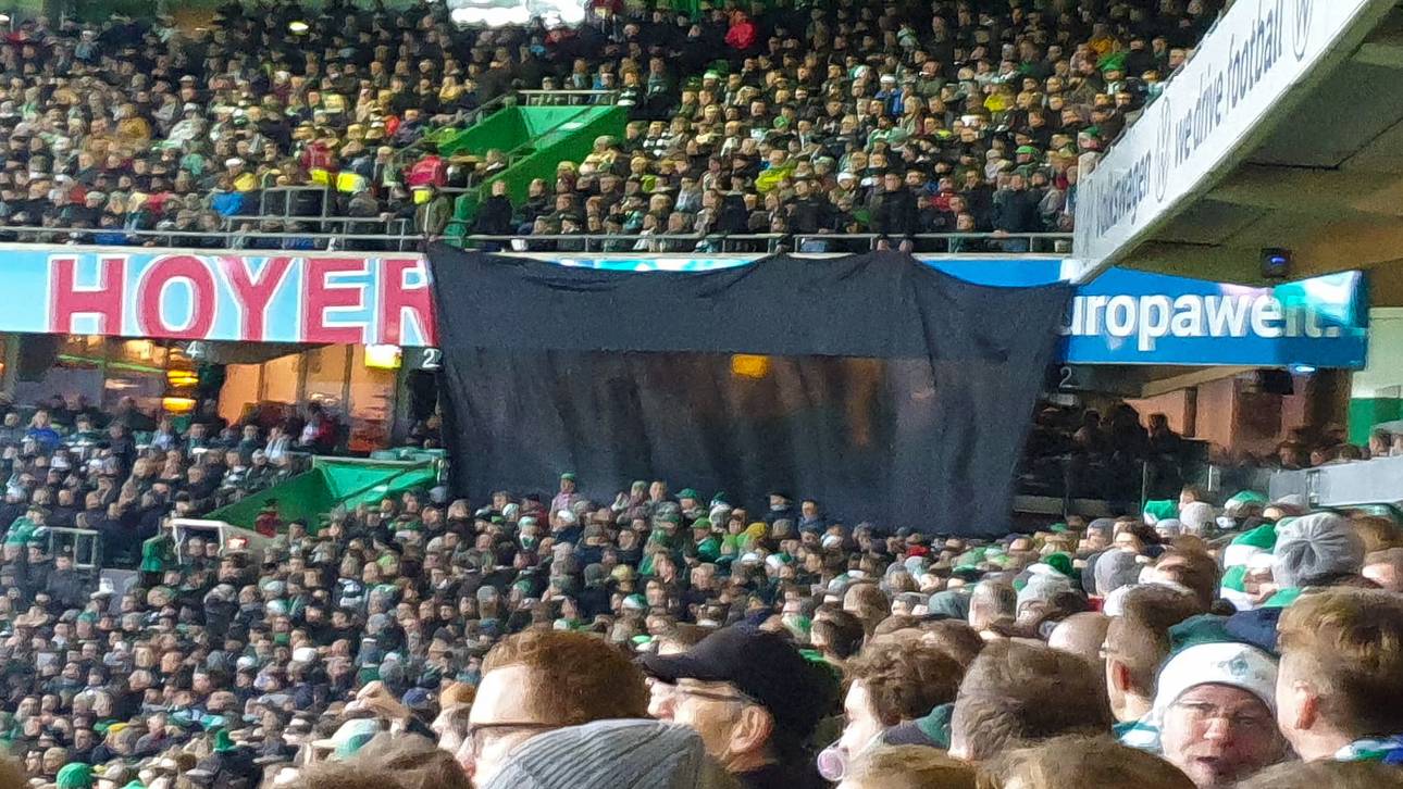 Protestaktion von Werder-Fans