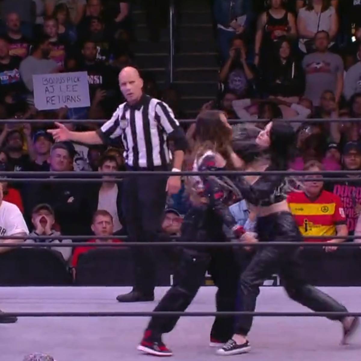 Saraya, die frühere Paige von WWE, wird zwei Wochen nach ihrem großen Debüt für AEW erstmals handgreiflich. Hat sie schon die Freigabe für ein Ring-Comeback?