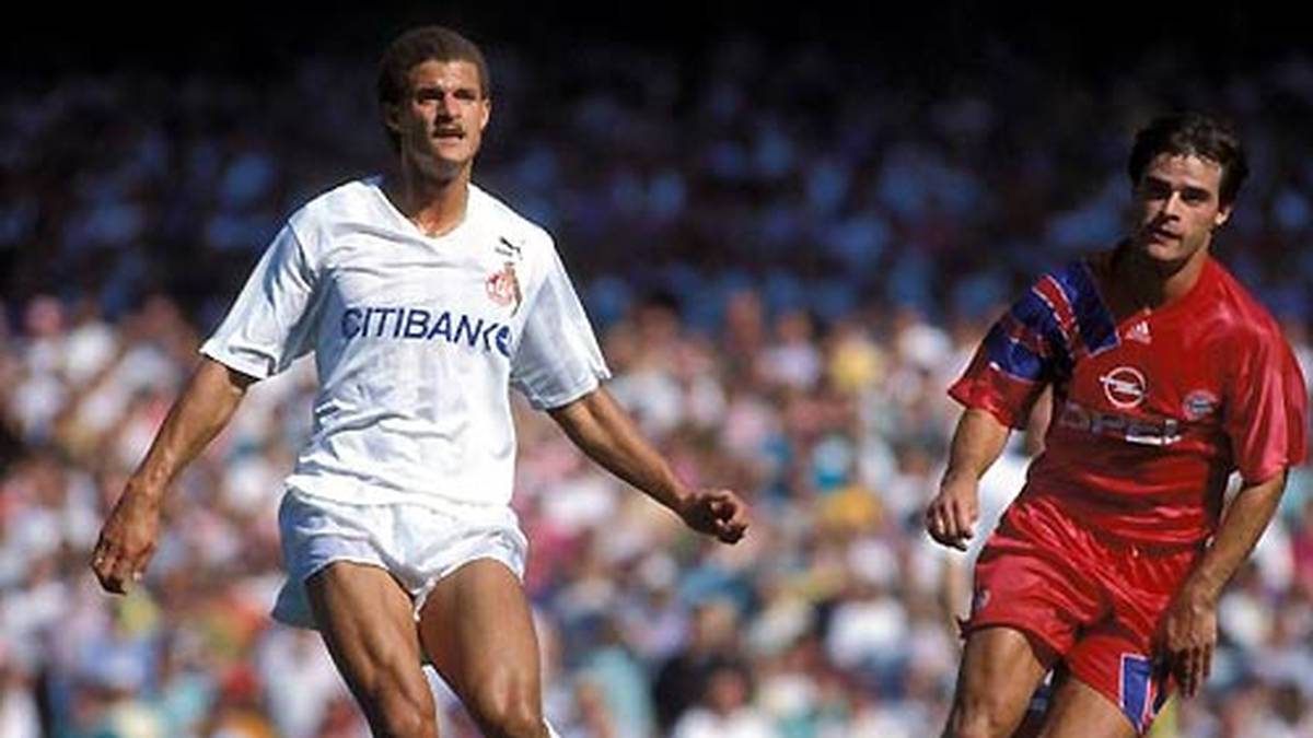 Maurice "Mucki" Banach (l.) erzielt 1990 22 Treffer für Wattenscheid. Es folgte der Wechsel zu Köln. Banach stirbt 1991 bei einem Autounfall