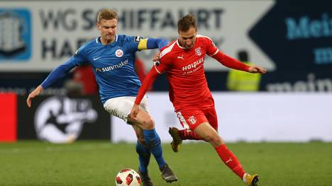Der Hallesche FC hat einen Auswärtssieg in Rostock verpasst