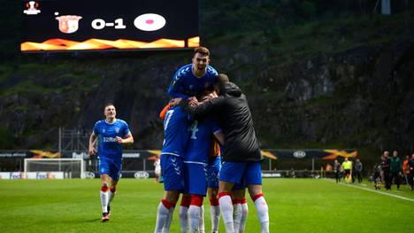 Die Glasgow Rangers erreichten das Achtelfinale der Europa League