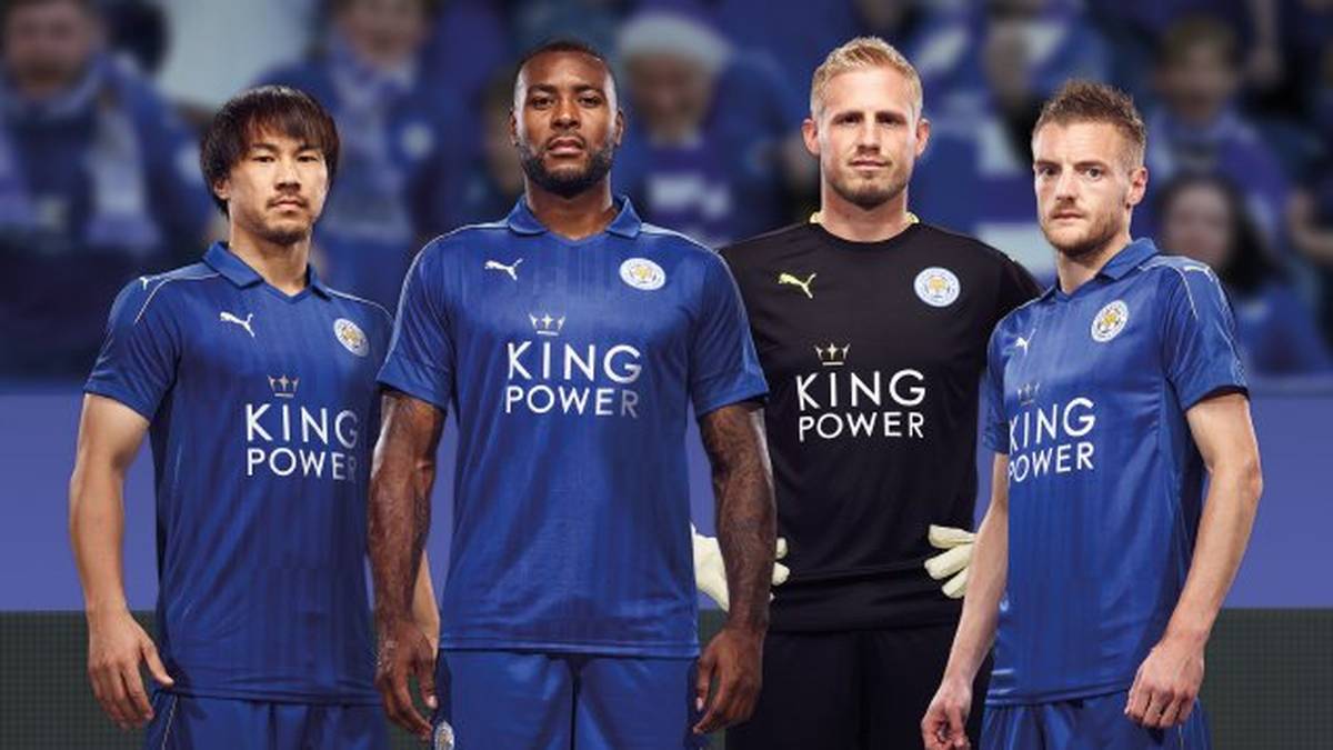 Englands Meister Leicester City bleibt bei seinen Heimtrikots dem traditionellen blau treu