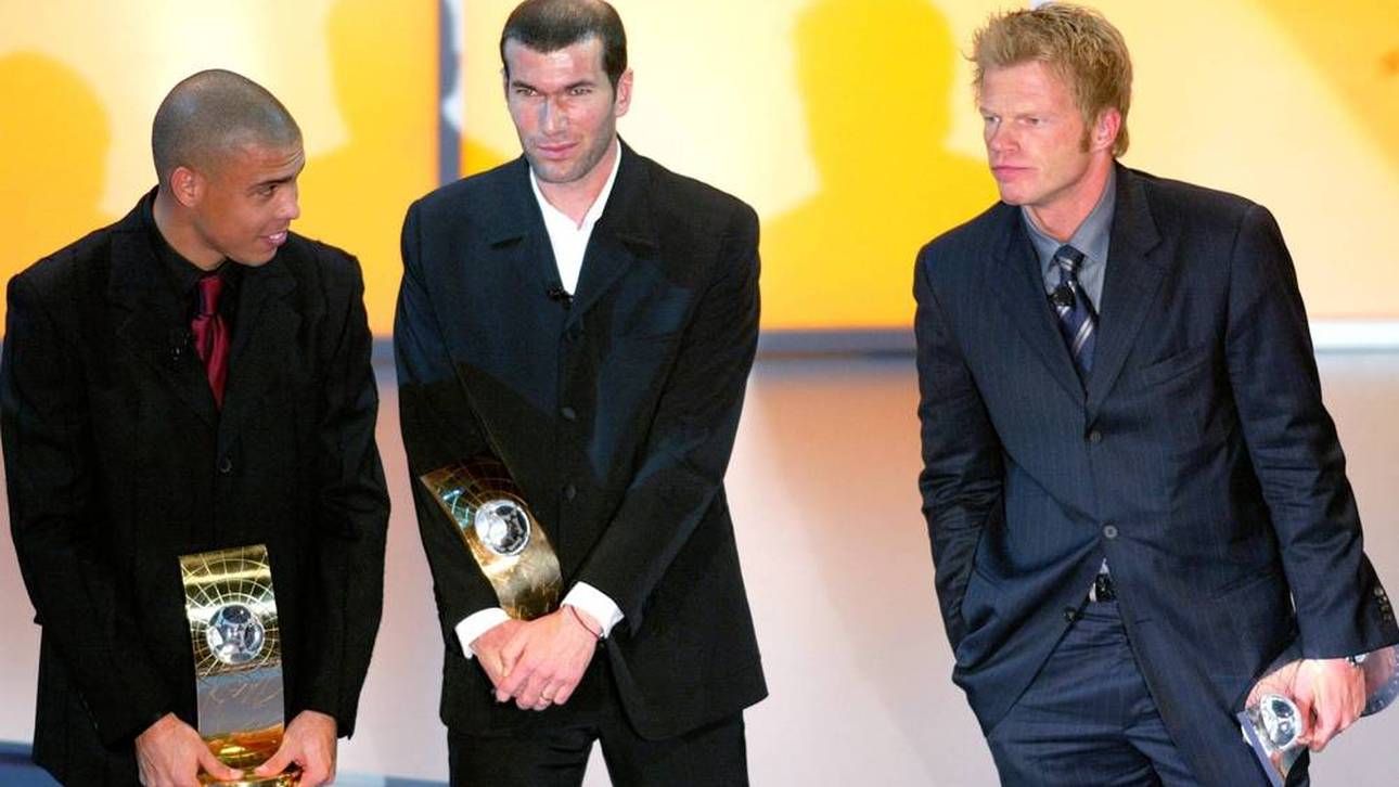 Ronaldo (l.) gewann im Jahr 2002 den Ballon d'Or