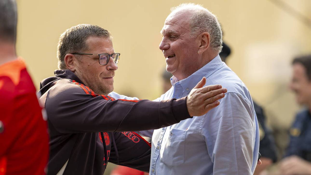 Max Eberl mit Uli Hoeneß in Rottach-Egern