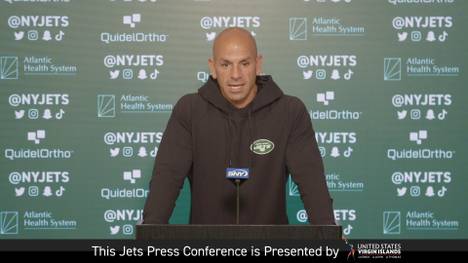 Der Head Coach der New York Jets, Robert Saleh, bestätigt das Saisonaus von Superstar-Quarterback Aaron Rodgers - und gibt Einblick in seine Planungen auf der Quarterback-Position.