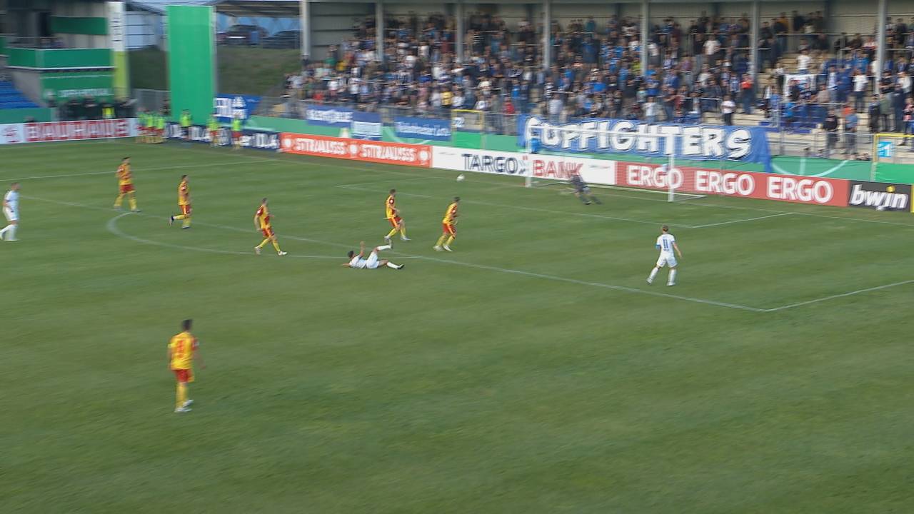 Sportfreunde Lotte - Karlsruher SC (1:4): Tore und Highlights | DFB-Pokal