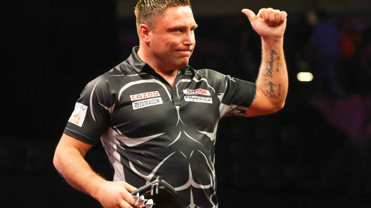 Handbruch bei Darts-Superstar