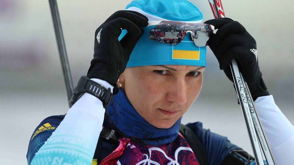 Olena Bilossjuk wurde 2013 Biathlon-Weltmeisterin im Sprint