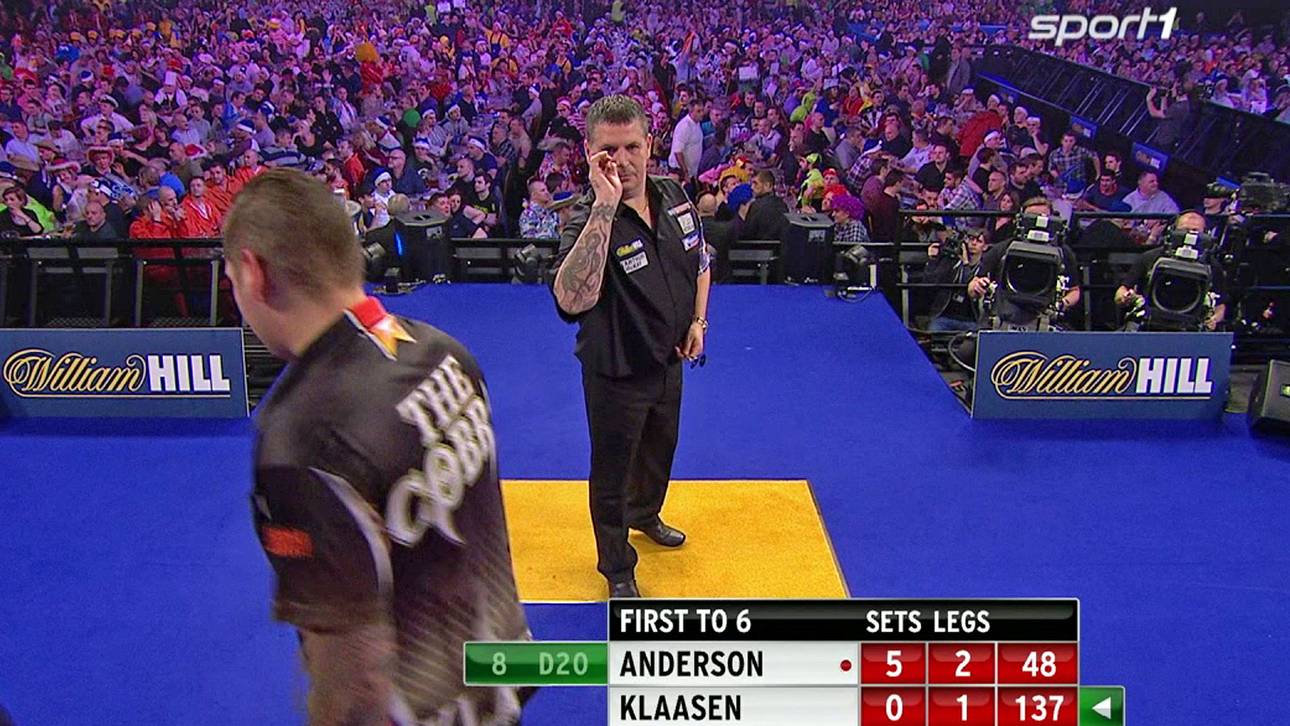 Anderson mit 9-Darter ins Finale