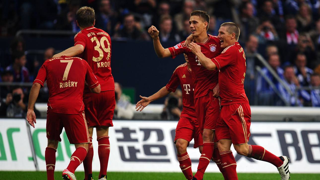 Nils Petersen (2.v.r.) erreichte in seiner einzigen Saison mit dem FC Bayern das Champions-League-Finale 2012