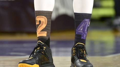 Die Lakers trugen für Kobe Bryant spezielle Socken 